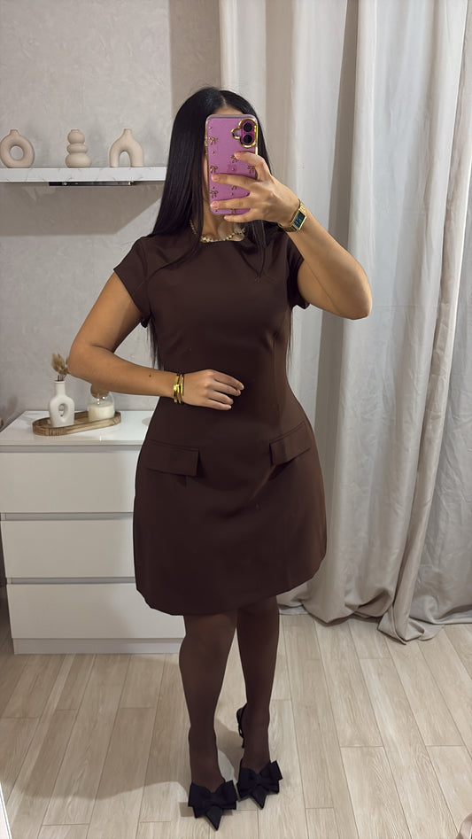 Robe Léna marron