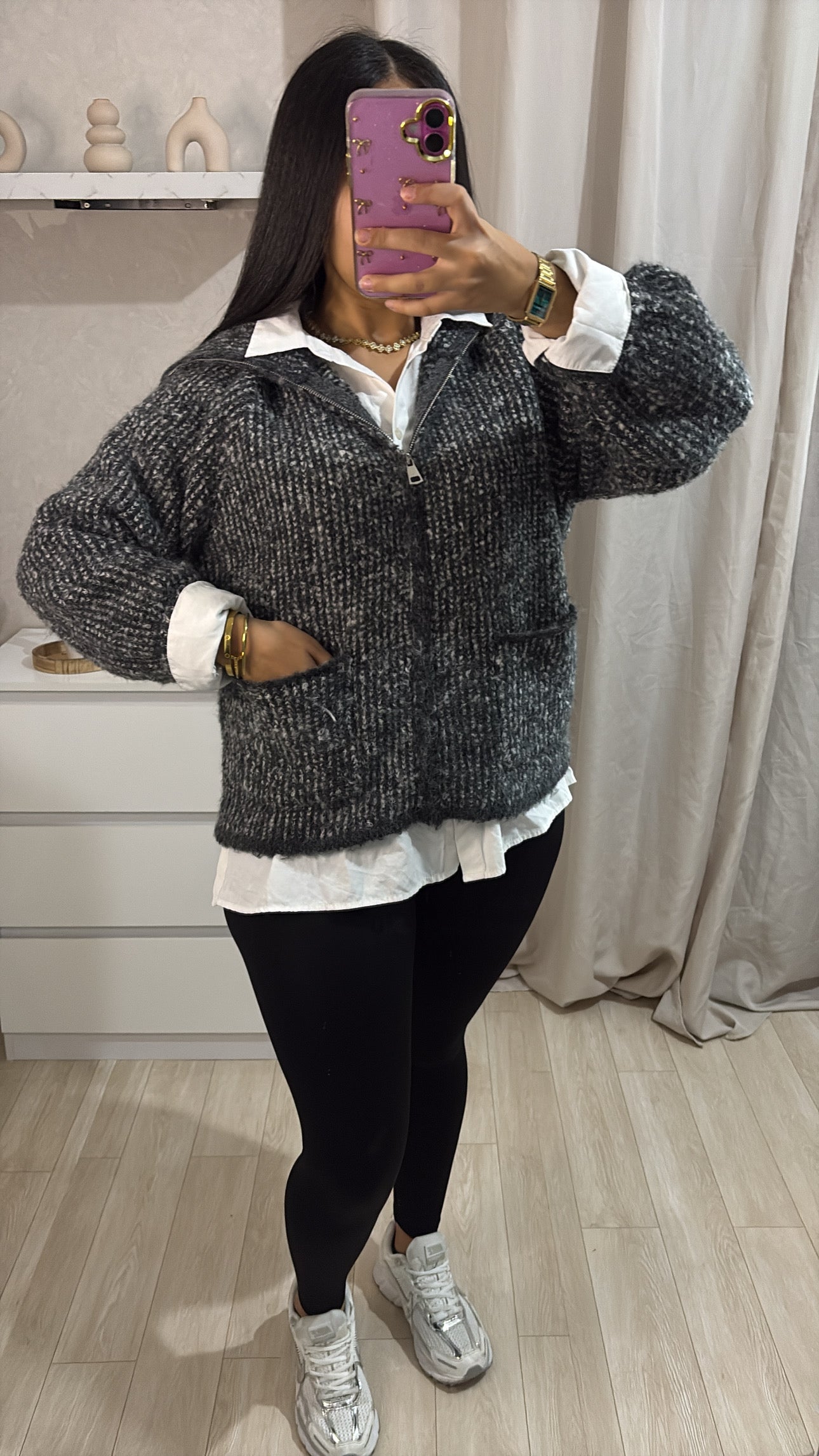 Veste/pull Doha gris