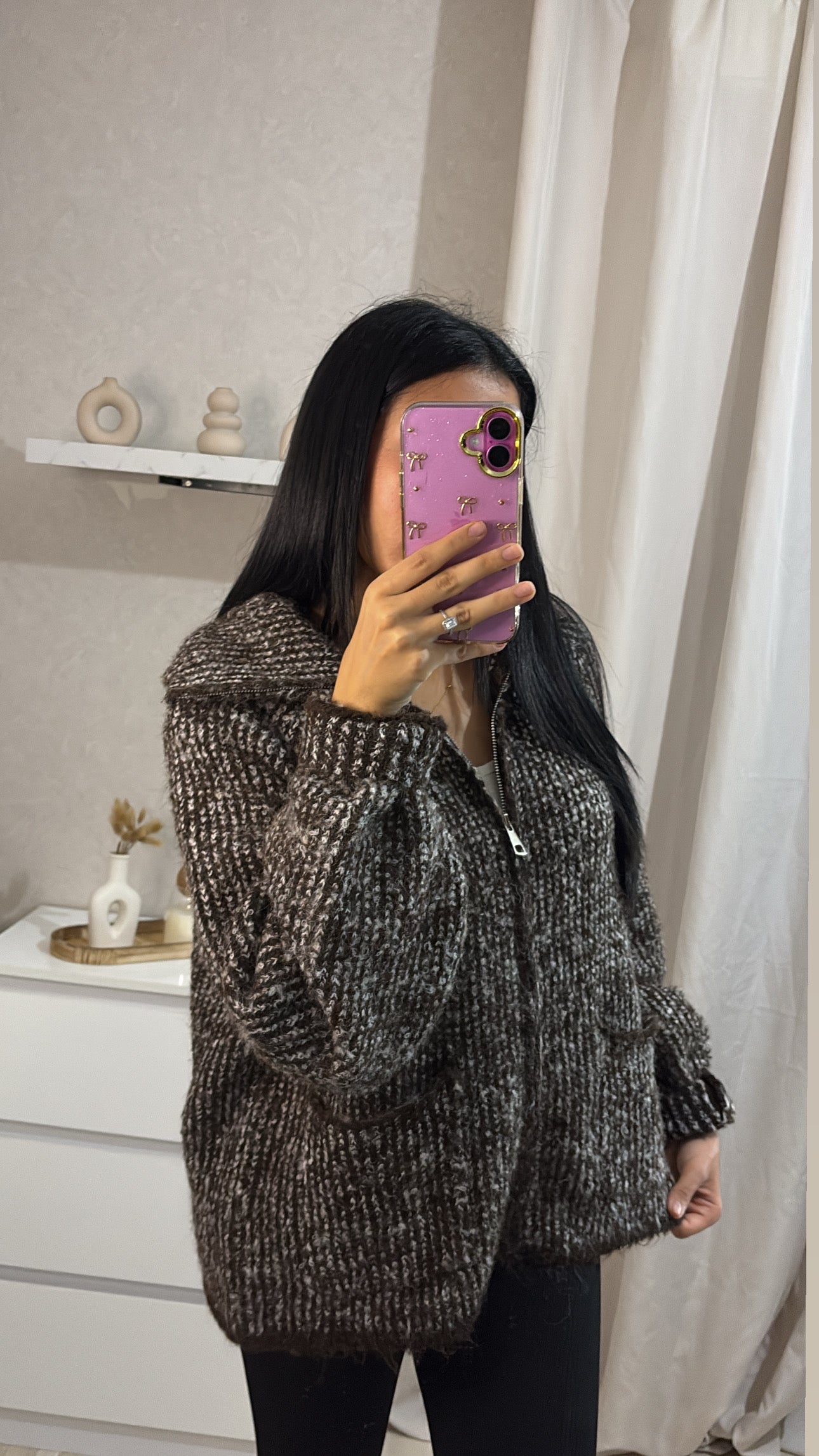 Veste/pull doha marron