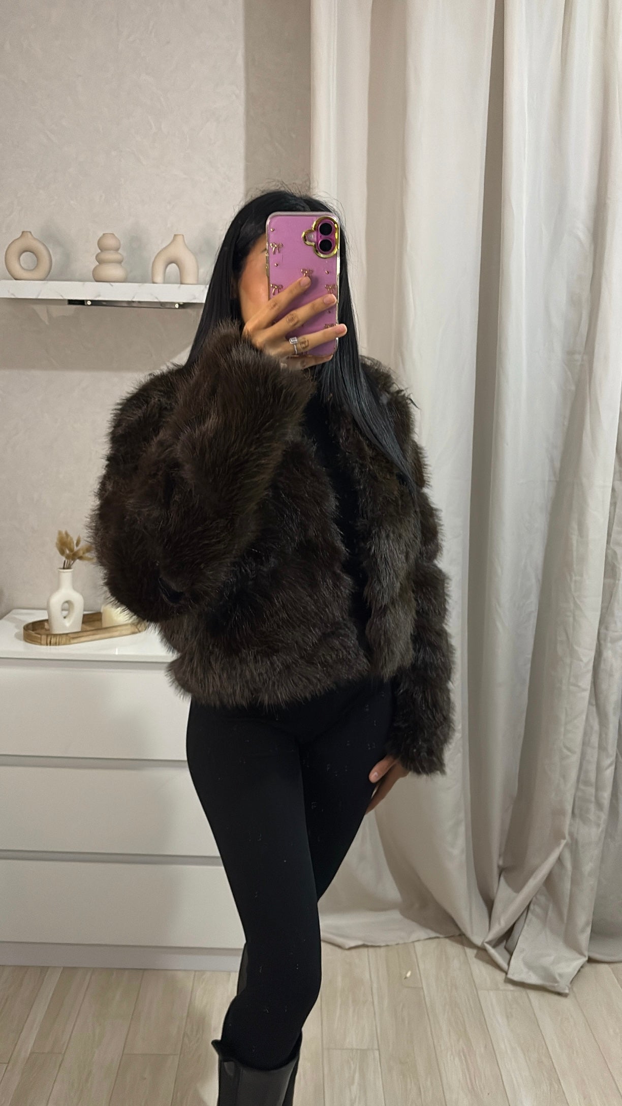 Fourrure Chloé marron