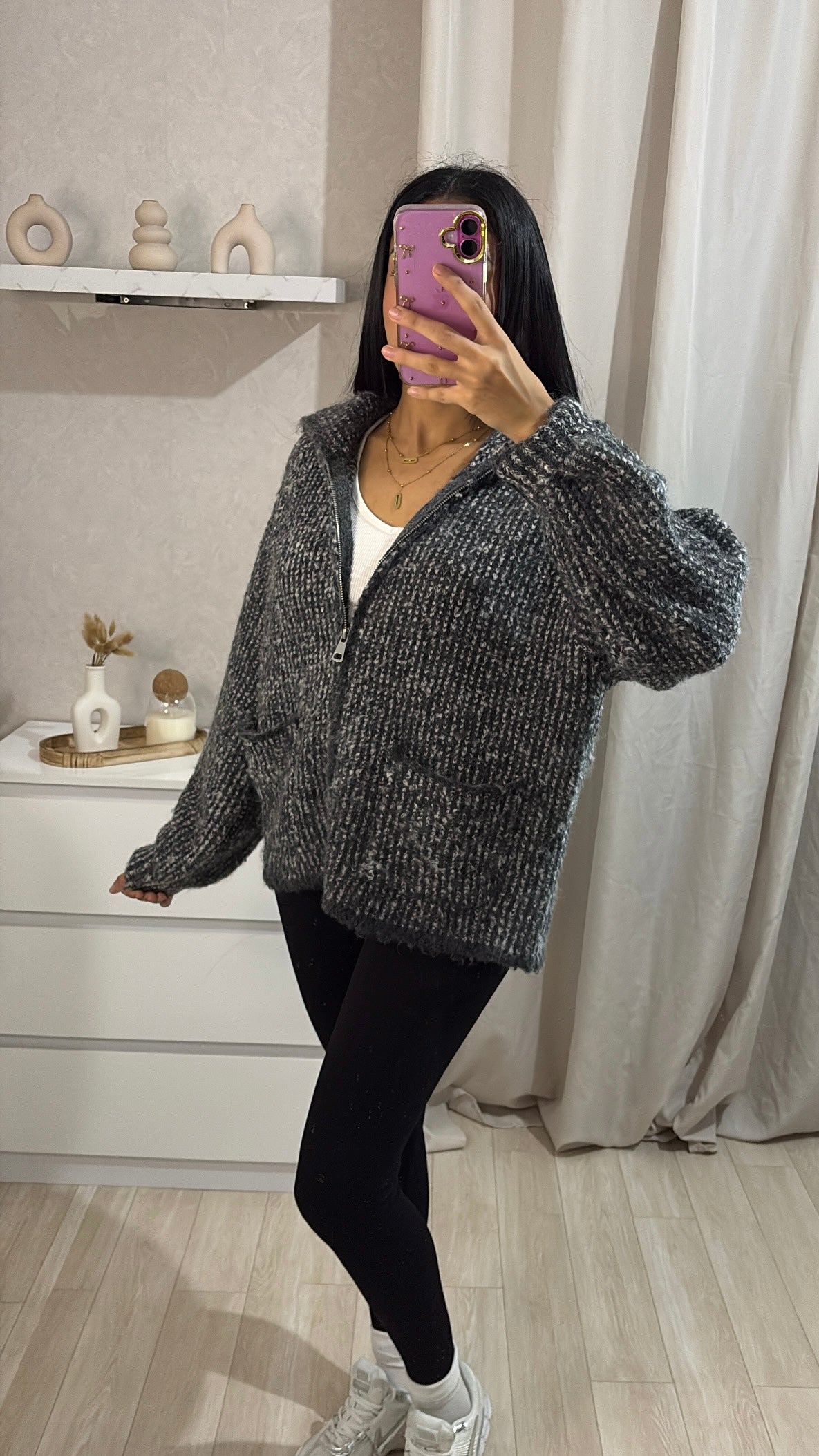 Veste/pull Doha gris