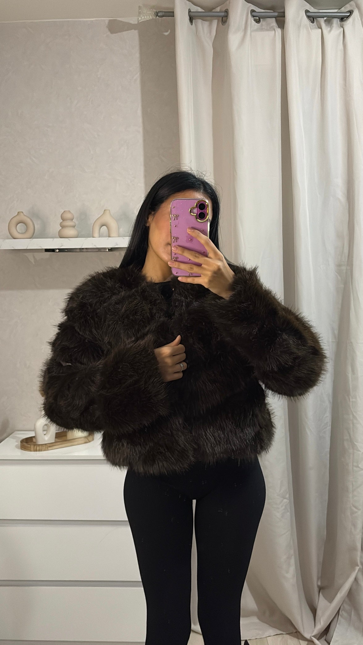 Fourrure Chloé marron