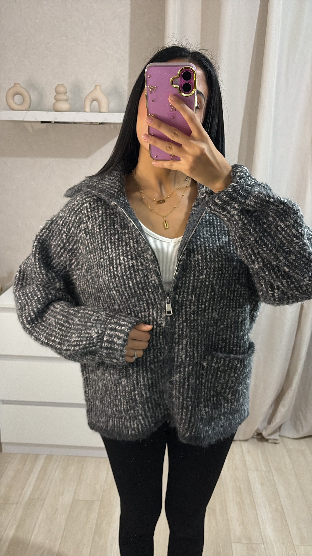 Veste/pull Doha gris