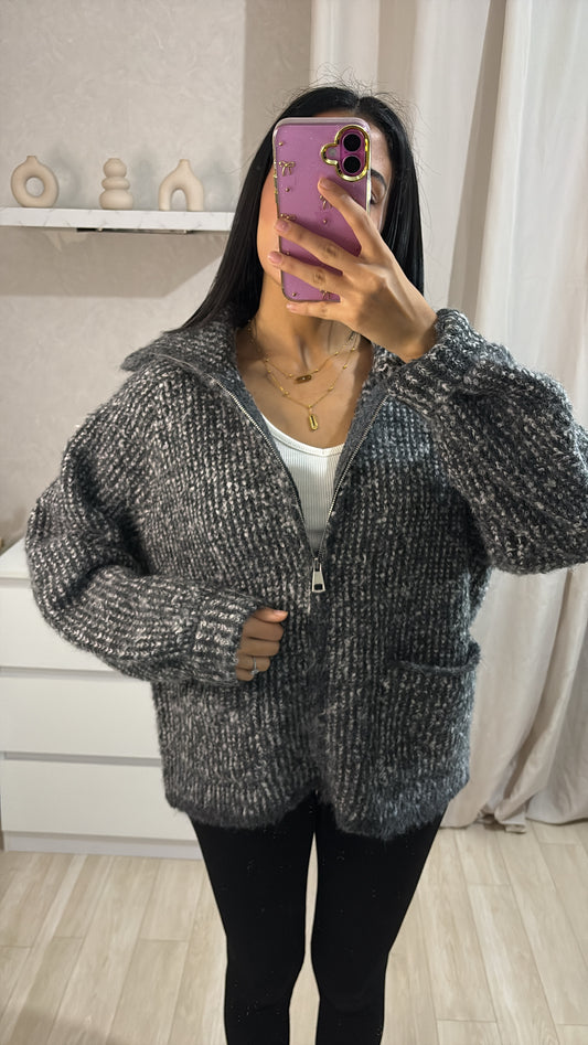 Veste/pull Doha gris