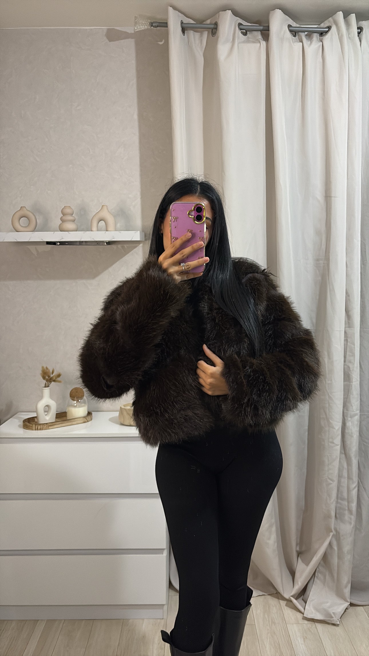 Fourrure Chloé marron